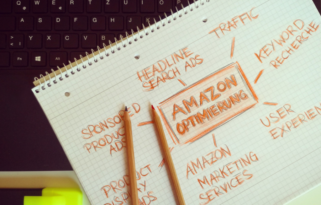 pexels photo 907607 Visual representation of Amazon optimization techniques with handwritten notes and pencils.