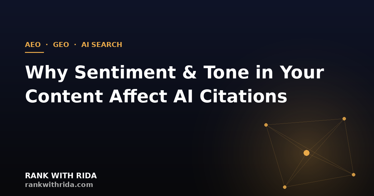 How AI chooses sources to cite — sentiment and tone illustration